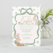 Watercolor Easter Brunch Invitation | Bunny & Gree (Debout devant)