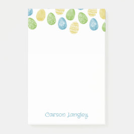 Watercolor Easter Egg Notes