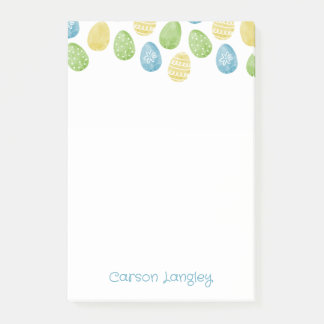 Watercolor Easter Egg Notes