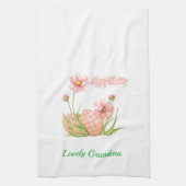 Watercolor Easter Egg Personalized Kitchen Towels Theedoek (Verticaal)