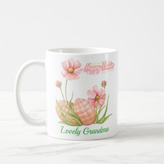 Watercolor Easter Egg Personalized Mug (Gauche)