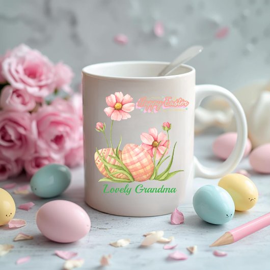 Watercolor Easter Egg Personalized Mug Koffiemok