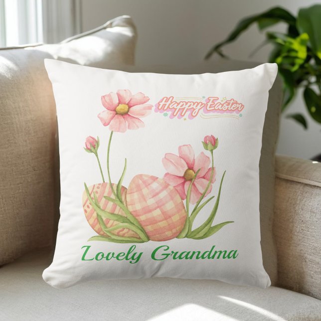 Watercolor Easter Egg Personalized Throw Pillow Kussen (Creator heeft geüpload)