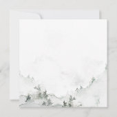 Watercolor Eenvoudige Bos Bruiloft Kaart (Achterkant)
