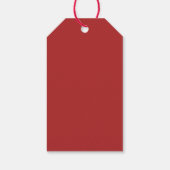 Watercolor Elegante Maretak Kerstcadeauticket Cadeaulabel (Achterkant)