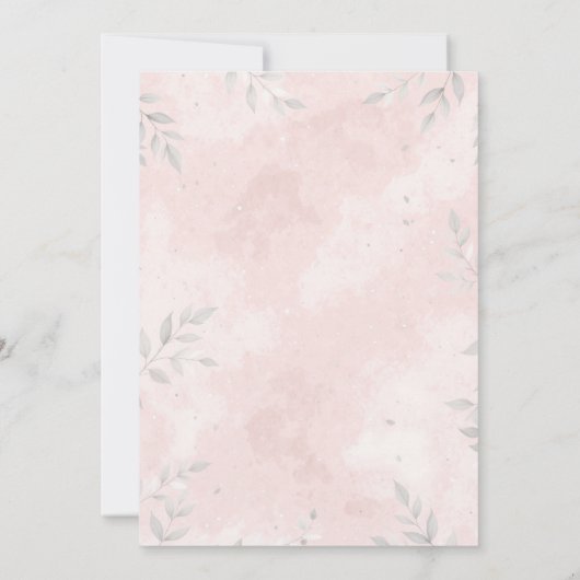 Watercolor Elephant Baby Shower Invitation (Dos)