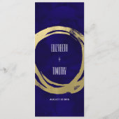 Watercolor et Gold Modern Custom Menu (Dos)