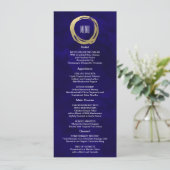 Watercolor et Gold Modern Custom Menu (Debout devant)