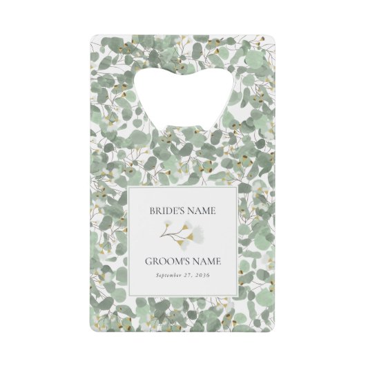 Watercolor Eucalyptus Greenery Blossoms Wedding (Devant)