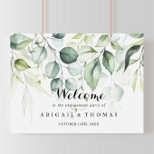 Watercolor Eucalyptus Verlovingspartij Welkom Poster