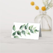 Watercolor Eucalyptus Wedding | White (Achterkant)