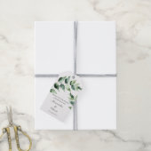 Watercolor Eucalyptus Wedding | White Cadeaulabel (Met Touw)