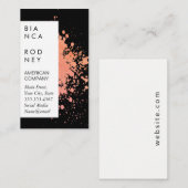 Watercolor Expressieve Spetter Visitekaartje (Voorkant / Achterkant)