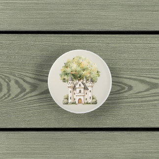 Watercolor Fairytale Princess Whimsical Keramische Knop