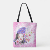 watercolor faith hope love tote bag (Dos)