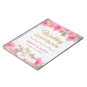 Watercolor Fall Floral Citrouille Mariage livre d' (Côté gauche)