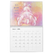 Watercolor Faune et Versets bibliques | Calendrier (Mar 2026)