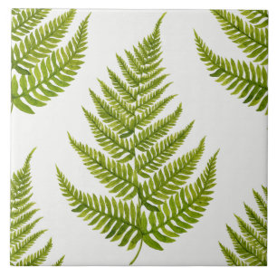Watercolor Fern Pattern Tegeltje