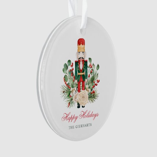 Watercolor Festive Nutcracker Joyeux vacances (devant)