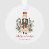 Watercolor Festive Nutcracker Joyeux vacances (dos)