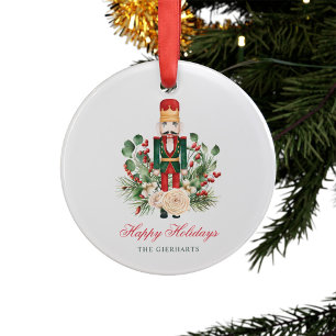 Watercolor Festive Nutcracker Joyeux vacances