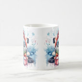Watercolor Festive Panda Christmas Mug (Centre)