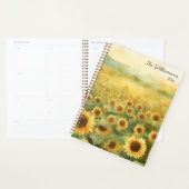 Watercolor Field of Sunflowers Planner (Display)