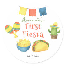Watercolor Fiesta Eerste Verjaardag