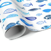 Watercolor fish cadeaupapier (Rol Hoek)