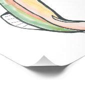 Watercolor Fish Foto Afdruk (Hoek)