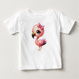 Watercolor Flamingo Cartoon Clipart-95059