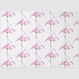 Watercolor Flamingo Serie Ontwerp 17 Tissuepapier