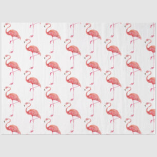 Watercolor Flamingo Serie Ontwerp 1 Tissuepapier
