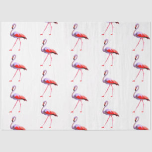 Watercolor Flamingo Serie Ontwerp 4 Tissuepapier