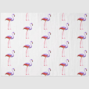 Watercolor Flamingo Serie Ontwerp 7 Tissuepapier