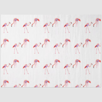 Watercolor Flamingo Serie Ontwerp 9 Tissuepapier