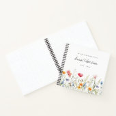 Watercolor Fleur sauvage Funeral Livre d'or (Intérieur)