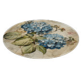 Watercolor Floral Blue Hydrangea Snijplank (Hoek)