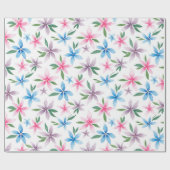 Watercolor floral cadeaupapier (Vlak)