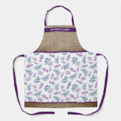 Watercolor Floral Garden Personalized Schort (Voorkant)