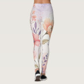 Watercolor Floral High-Waisted Leggings (Achterkant)