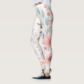 Watercolor Floral High-Waisted Leggings (Links)