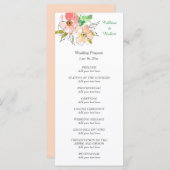 Watercolor Floral Impressions Programme de mariage (Devant / Derrière)