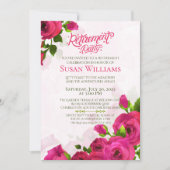 Watercolor Floral Rose Retirement Celebration Kaart (Voorkant)