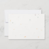 Watercolor Floral Speckletone Wedding RSVP (Dos)