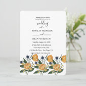 watercolor floral wedding Invitation (Debout devant)