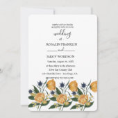 watercolor floral wedding Invitation (Devant)
