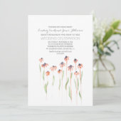 Watercolor Floral Wedding Invitations (Debout devant)