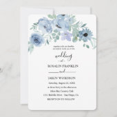 watercolor floral wedding  kaart (Voorkant)