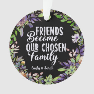 Watercolor Floral Wreath Friendship Don de soumiss